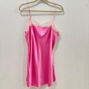 Victoria's Secret Pink Satin Chemise